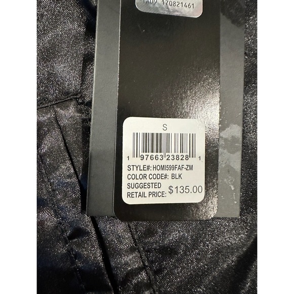 Atlanta Falcons Jacket Mens Small Black Red Satin Varsity Bomber Coat Retro NFL - Picture 7 of 7